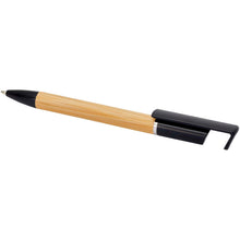 Load image into Gallery viewer, Delfina phone holder pen (blue ink) — Black (detail)