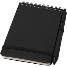 Load image into Gallery viewer, Thalaasa A6 hard cover ocean-bound notebook with ballpoint pen (black ink) — Black