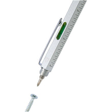 Load image into Gallery viewer, Dora recycled aluminium multifunctional pen (black ink) — Silver (detail 2)