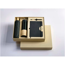 Load image into Gallery viewer, Carmen A5 hard cover notebook and ballpoint pen gift set (black ink) — lifestyle
