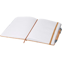 Load image into Gallery viewer, Veronica A5 hard cover notebook — Grey / Natural (detail)