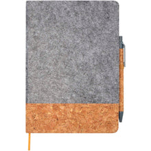 Load image into Gallery viewer, Veronica A5 hard cover notebook — Grey / Natural (front)