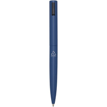 Load image into Gallery viewer, Juana recycled aluminium ballpoint pen (blue ink) — Ocean blue (back)