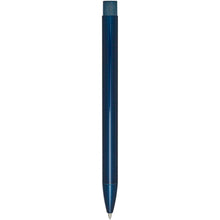 Load image into Gallery viewer, Beatriz recycled brass ballpoint pen (black ink) — Blue (back)