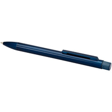 Load image into Gallery viewer, Beatriz recycled brass ballpoint pen (black ink) — Blue (detail)