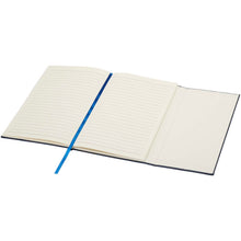 Load image into Gallery viewer, Alejandra A5 recycled plastic hard cover notebook — Ocean blue (detail 2)