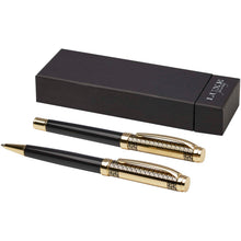 Load image into Gallery viewer, Legato ballpoint and rollerball pen set (blue ink) — Gold