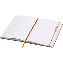 Load image into Gallery viewer, Legato A5 notebook and rollerball pen set (blue ink) — Brown (detail 2)