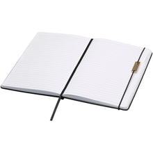 Load image into Gallery viewer, Legato A5 notebook and rollerball pen set (blue ink) — Black (detail 2)