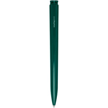 Load image into Gallery viewer, Lucia recycled plastic ballpoint pen (blue ink) — Forest green (back)