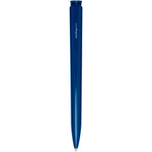 Load image into Gallery viewer, Lucia recycled plastic ballpoint pen (black ink) — Blue (back)
