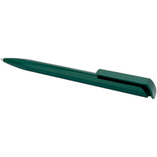 Load image into Gallery viewer, Lucia recycled plastic ballpoint pen (black ink) — Forest green (detail)
