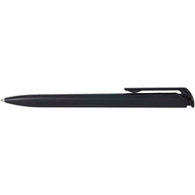 Load image into Gallery viewer, Lucia recycled plastic ballpoint pen (black ink) — Black (front)