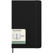 Load image into Gallery viewer, Moleskine hard cover 12 month L weekly planner vertical — Black