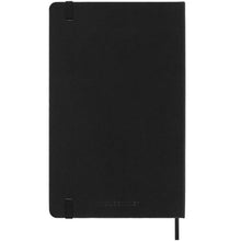 Load image into Gallery viewer, Moleskine hard cover 12 month L weekly planner vertical — Black (back)