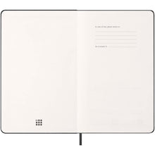 Load image into Gallery viewer, Moleskine hard cover 12 month L weekly planner vertical — Black (detail)