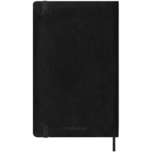 Load image into Gallery viewer, Moleskine soft cover 12 month weekly L planner — Black (back)