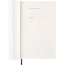 Load image into Gallery viewer, Moleskine soft cover 12 month weekly L planner — Black (detail)