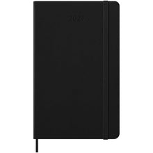 Load image into Gallery viewer, Moleskine horizontal hard cover 12 month L weekly planner — Black (front)