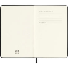 Load image into Gallery viewer, Moleskine hard cover 12 month PK daily planner — Black (detail)