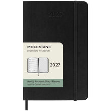Load image into Gallery viewer, Moleskine soft cover 12 month weekly PK planner — Black
