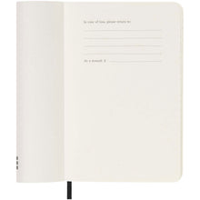 Load image into Gallery viewer, Moleskine soft cover 12 month weekly PK planner — Black (detail)