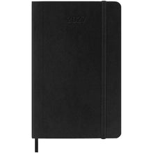 Load image into Gallery viewer, Moleskine soft cover 12 month weekly PK planner — Black (front)