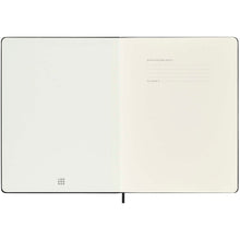 Load image into Gallery viewer, Moleskine hard cover 12 month XL weekly planner — Black (detail)