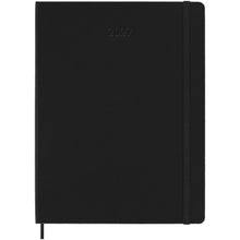 Load image into Gallery viewer, Moleskine hard cover 12 month XL weekly planner — Black (front)