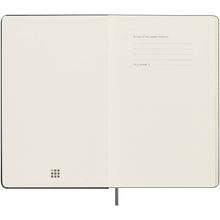 Load image into Gallery viewer, Moleskine hard cover undated L weekly planner — Black (detail)
