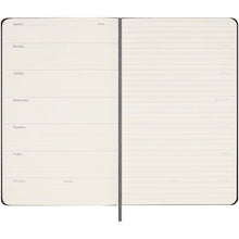 Load image into Gallery viewer, Moleskine hard cover undated L weekly planner — Black (detail 2)
