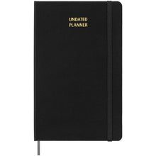 Load image into Gallery viewer, Moleskine hard cover undated L weekly planner — Black (front)