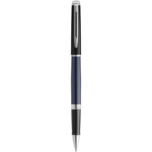 Load image into Gallery viewer, Hemisphere colour blocking rollerball pen with palladium trim (black ink) — Blue / Black