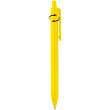 Load image into Gallery viewer, Fidget recycled plastic ballpoint pen (black ink) — Yellow (detail 2)