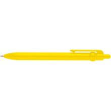 Load image into Gallery viewer, Fidget recycled plastic ballpoint pen (black ink) — Yellow (front)