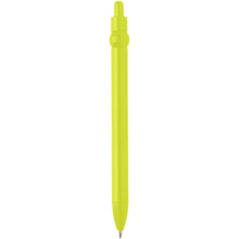 Load image into Gallery viewer, Fidget recycled plastic ballpoint pen (black ink) — Lime green (back)