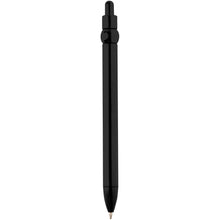 Load image into Gallery viewer, Fidget recycled plastic ballpoint pen (black ink) — Black (back)
