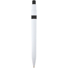 Load image into Gallery viewer, Unica recycled plastic ballpoint pen (blue ink) — Black (back)