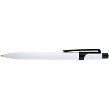 Load image into Gallery viewer, Unica recycled plastic ballpoint pen (blue ink) — Black (front)