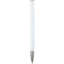 Load image into Gallery viewer, Ziguur recycled aluminium ballpoint pen (blue ink) — White (back)