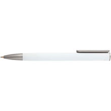 Load image into Gallery viewer, Ziguur recycled aluminium ballpoint pen (blue ink) — White (front)
