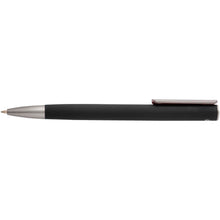 Load image into Gallery viewer, Ziguur recycled aluminium ballpoint pen (blue ink) — Black (front)