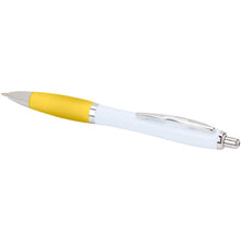 Load image into Gallery viewer, Nash recycled plastic ballpoint pen (blue ink) — Yellow (detail)
