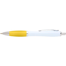 Load image into Gallery viewer, Nash recycled plastic ballpoint pen (blue ink) — Yellow (front)