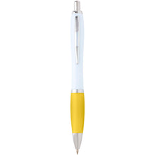 Load image into Gallery viewer, Nash recycled plastic ballpoint pen (blue ink) — Yellow