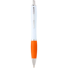 Load image into Gallery viewer, Nash recycled plastic ballpoint pen (blue ink) — Orange