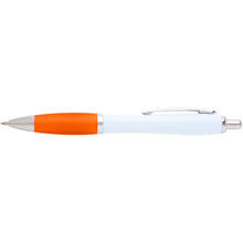 Load image into Gallery viewer, Nash recycled plastic ballpoint pen (blue ink) — Orange (front)