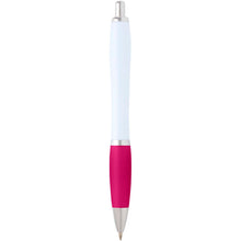 Load image into Gallery viewer, Nash recycled plastic ballpoint pen (blue ink) — Pink (back)