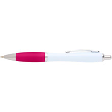 Load image into Gallery viewer, Nash recycled plastic ballpoint pen (blue ink) — Pink (front)