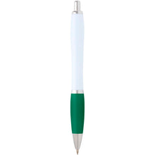 Load image into Gallery viewer, Nash recycled plastic ballpoint pen (blue ink) — Green (back)